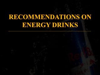 Enegry drink hazards