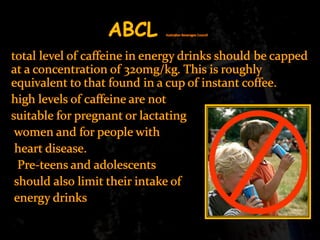 Enegry drink hazards