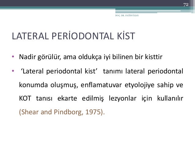 diş etinde lezyon