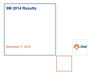 November 11, 2014
9M 2014 Results
 