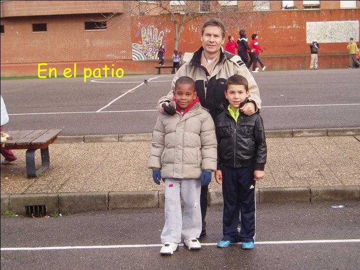 En el patio