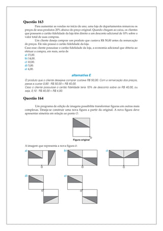Questão 163
Questão 164