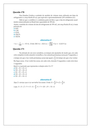 Questão 170
Questão 171
