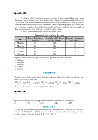 Questão 142
Questão 143