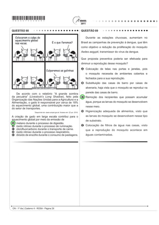 D      ± ¿P GR YRWR REULJDWyULR
E     1980-1996 – direito de voto para os analfabetos.                                        Para a caracterização do processo político durante
QUESTÃO 23                                                                                    a Primeira República, utiliza-se com frequência a
     e GLItFLO HQFRQWUDU XP WH[WR VREUH D 3URFODPDomR                                         expressão Política do Café com Leite. No entanto, os
GD 5HS~EOLFD QR %UDVLO TXH QmR FLWH D D¿UPDomR GH
$ULVWLGHV /RER QR 'LiULR 3RSXODU GH 6mR 3DXOR GH TXH                                        textos apresentam a seguinte ressalva a sua utilização:
“o povo assistiu àquilo bestializado”. Essa versão foi
relida pelos enaltecedores da Revolução de 1930, que                                          A A riqueza gerada pelo café dava à oligarquia paulista
não descuidaram da forma republicana, mas realçaram                                              a prerrogativa de indicar os candidatos à presidência,
a exclusão social, o militarismo e o estrangeirismo
da fórmula implantada em 1889. Isto porque o Brasil                                              sem necessidade de alianças.
brasileiro teria nascido em 1930.
0(//2 0 7  A república consentida FXOWXUD GHPRFUiWLFD H FLHQWt¿FD QR ¿QDO GR ,PSpULR   B As divisões políticas internas de cada estado da
                                                   5LR GH -DQHLUR )*9  DGDSWDGR 