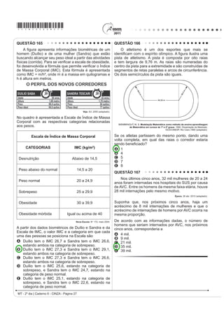 de Aluízio Azevedo, as                                       Em cofre não se guarda coisa alguma.
personagens são observadas como elementos coletivos                                       Em cofre perde-se a coisa à vista.
caracterizados por condicionantes de origem social,
sexo e etnia. Na passagem transcrita, o confronto                                         *XDUGDU XPD FRLVD p ROKiOD ¿WiOD PLUiOD SRU
HQWUH EUDVLOHLURV H SRUWXJXHVHV UHYHOD SUHYDOrQFLD GR                                     admirá-la, isto é, iluminá-la ou ser por ela iluminado.
elemento brasileiro, pois                                                                 Guardar uma coisa é vigiá-la, isto é, fazer vigília por
A destaca o nome de personagens brasileiras e omite                                       ela, isto é, velar por ela, isto é, estar acordado por ela,
    o de personagens portuguesas.
B exalta a força do cenário natural brasileiro e                                          isto é, estar por ela ou ser por ela.
    FRQVLGHUD R GR SRUWXJXrV LQH[SUHVVLYR                                                Por isso melhor se guarda o voo de um pássaro
C mostra o poder envolvente da música brasileira, que                                     Do que um pássaro sem voos.
    FDOD R IDGR SRUWXJXrV                                                                Por isso se escreve, por isso se diz, por isso se publica,
D destaca o sentimentalismo brasileiro, contrário à
    tristeza dos portugueses.                                                             por isso se declara e declama um poema:
E atribui aos brasileiros uma habilidade maior com                                        Para guardá-lo:
    instrumentos musicais.                                                                Para que ele, por sua vez, guarde o que guarda:
QUESTÃO 117                                                                               Guarde o que quer que guarda um poema:
                               /pSLGD H OHYH                                              Por isso o lance do poema:
                                                                                          Por guardar-se o que se quer guardar.
Língua do meu Amor velosa e doce,
que me convences de que sou frase,                                                        Antonio Cícero. In : MORICONI, I. (org.). 2V FHP PHOKRUHV SRHPDV EUDVLOHLURV GR VpFXOR .
                                                                                                                                                     Rio de Janeiro: Objetiva, 2001.
que me contornas, que me vestes quase,
como se o corpo meu de ti vindo me fosse.                                                 $ PHPyULD p XP LPSRUtante recurso do patrimônio
Língua que me cativas, que me enleias                                                     cultural de uma nação. Ela está presente nas lembranças
os surtos de ave estranha,                                                                do passado e no acervo cultural de um povo. Ao tratar o
                                                                                          fazer poético como uma das maneiras de se guardar o
em linhas longas de invisíveis teias,
                                                                                          que se quer, o texto
de que és, há tanto, habilidosa aranha...
[...]                                                                                     A UHVVDOWD D LPSRUWkQFLD GRV HVWXGRV KLVWyULFRV SDUD D
                                                                                              FRQVWUXomR GD PHPyULD VRFLDO GH XP SRYR
Amo-te as sugestões gloriosas e funestas,
                                                                                          B valoriza as lembranças individuais em detrimento
amo-te como todas as mulheres
                                                                                              das narrativas populares ou coletivas.
WH DPDP y OtQJXDODPD y OtQJXDUHVSOHQGRU                                              C reforça a capacidade da literatura em promover a
pela carne de som que à ideia emprestas                                                       subjetividade e os valores humanos.
e pelas frases mudas que proferes                                                         D destaca a importância de reservar o texto literário
QRV VLOrQFLRV GH $PRU                                                                      jTXHOHV TXH SRVVXHP PDLRU UHSHUWyULR FXOWXUDO
MACHADO, G. In: MORICONI, I. (org.). 2V FHP PHOKRUHV SRHPDV EUDVLOHLURV GR VpFXOR.        E revela a superioridade da escrita poética como forma
                                            Rio de Janeiro: Objetiva, 2001 (fragmento).
                                                                                              ideal de preservação GD PHPyULD FXOWXUDO
LC - 2º dia | Caderno 6 - CINZA - Página 13
 