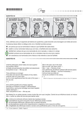 OLQKDV HVFULWDV VHUi FRQVLGHUDGD ³LQVX¿FLHQWH´ H UHFHEHUi QRWD ]HUR
 ‡    $ UHGDomR TXH IXJLU DR WHPD RX TXH QmR DWHQGHU DR WLSR GLVVHUWDWLYRDUJXPHQWDWLYR receberá nota zero.
 ‡    $ UHGDomR TXH DSUHVHQWDU FySLD GRV WH[WRV GD 3URSRVWD GH 5HGDomR RX GR DGHUQR GH 4XHVW}HV WHUi R
      número de linhas copiadas desconsiderado para efeito de correção.

LC - 2º dia | Caderno 6 - CINZA - Página 1
 