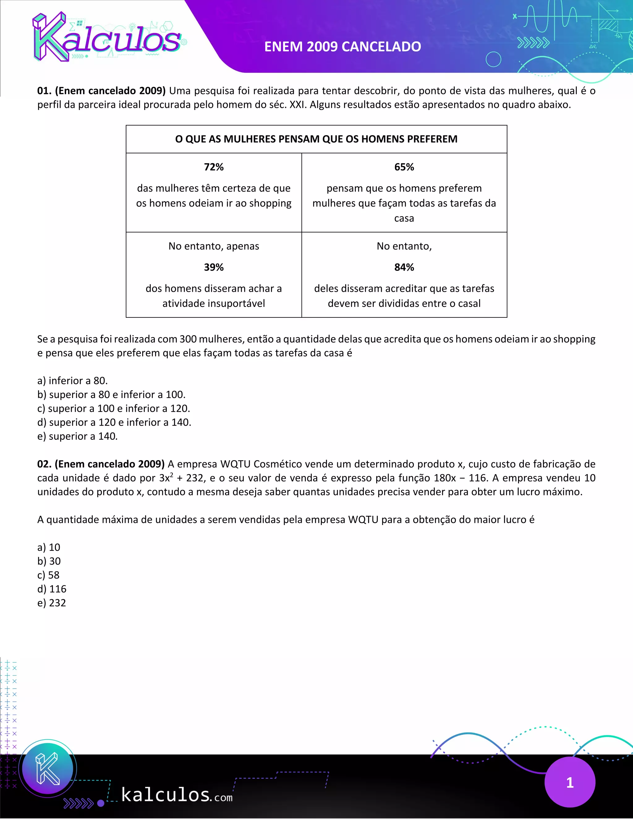 Enem 2009 cancelado | PDF