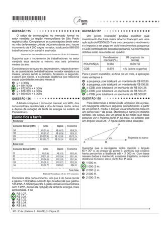 XP GRV
Esta estrada onde moro, entre duas voltas do caminho,                              mais valorizados no mundo artístico, tanto em termos
Interessa mais que uma avenida urbana.                                             ¿QDQFHLURV TXDQWR KLVWyULFRV FULRX D REUD Guernica
Nas cidades todas as pessoas se parecem.                                           em protesto ao ataque aéreo à pequena cidade basca
Todo mundo é igual. Todo mundo é toda a gente.                                     de mesmo nome. A obra, feita para integrar o Salão
Aqui, não: sente-se bem que cada um traz a sua alma.                               Internacional de Artes Plásticas de Paris, percorreu toda
                                                                                   a Europa, chegando aos EUA e instalando-se no MoMA,
Cada criatura é única.
                                                                                   GH RQGH VDLULD DSHQDV HP  (VVD REUD FXELVWD
Até os cães.
                                                                                   apresenta elementos plástLFRV LGHQWL¿FDGRV SHOR
(VWHV FmHV GD URoD SDUHFHP KRPHQV GH QHJyFLRV
                                                                                   A SDLQHO LGHRJUi¿FR PRQRFURPiWLFR TXH HQIRFD YiULDV
Andam sempre preocupados.
                                                                                     dimensões de um evento, renunciando à realidade,
( TXDQWD JHQWH YHP H YDL                                                             colocando-se em plano frontal ao espectador.
E tudo tem aquele caráter impressivo que faz meditar:                              B KRUURU GD JXHUUD GH IRUPD IRWRJUi¿FD FRP R XVR
Enterro a pé ou a carrocinha de leite puxada por um                                  da perspectiva clássica, envolvendo o espectador
bodezinho manhoso.                                                                   nesse exemplo brutal de crueldade do ser humano.
Nem falta o murmúrio da água, para sugerir, pela voz                               C uso das formas geométricas no mesmo plano, sem
dos símbolos,                                                                        emoção e expressão, despreocupado com o volume,
4XH D YLGD SDVVD TXH D YLGD SDVVD                                                    D SHUVSHFWLYD H D VHQVDomR HVFXOWyULFD
E que a mocidade vai acabar.                                                       D esfacelamento dos objetos abordados na mesma
                  BANDEIRA, M. 2 ULWPR GLVVROXWR 5LR GH -DQHLUR $JXLODU      narrativa, minimizando a dor humana a serviço da
A lírica de Manuel Bandeira é pautada na apreensão                                   objetividade, observada pelo uso do claro-escuro.
GH VLJQL¿FDGRV SURIXQGRV D SDUWLU GH HOHPHQWRV GR                                  E uso de vários ícones que representam personagens
cotidiano. No poema Estrada, o lirismo presente no                                   fragmentados bidimensionalmente, de forma fotográ-
contraste entre campo e cidade aponta para                                           ¿FD OLYUH Ge sentimentalismo.
                                                                                                             LC - 2º dia | Caderno 5 - AMARELO - Página 12
 