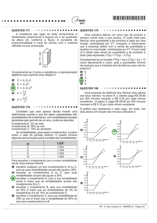 de Aluízio Azevedo, as                                                                    /pSLGD H OHYH
personagens são observadas como elementos coletivos
caracterizados por condicionantes de origem social,                                     Língua do meu Amor velosa e doce,
sexo e etnia. Na passagem transcrita, o confronto                                       que me convences de que sou frase,
entre brasileiros e portugueses revela prevalência do
elemento brasileiro, pois                                                               que me contornas, que me vestes quase,
A destaca o nome de personagens brasileiras e omite                                     como se o corpo meu de ti vindo me fosse.
    o de personagens portuguesas.                                                       Língua que me cativas, que me enleias
B exalta a força do cenário natural brasileiro e                                        os surtos de ave estranha,
    considera o do português inexpressivo.                                              em linhas longas de invisíveis teias,
C mostra o poder envolvente da música brasileira, que
                                                                                        de que és, há tanto, habilidosa aranha...
    cala o fado português.
D destaca o sentimentalismo brasileiro, contrário à                                     [...]
    tristeza dos portugueses.                                                           Amo-te as sugestões gloriosas e funestas,
E atribui aos brasileiros uma habilidade maior com                                      amo-te como todas as mulheres
    instrumentos musicais.                                                              WH DPDP y OtQJXDODPD y OtQJXDUHVSOHQGRU
QUESTÃO 120                                                                             pela carne de som que à ideia emprestas
                                   Guardar                                              e pelas frases mudas que proferes
Guardar uma coisa não é escondê-la ou trancá-la.                                        QRV VLOrQFLRV GH $PRU 
Em cofre não se guarda coisa alguma.                                                    MACHADO, G. In: MORICONI, I. (org.). 2V FHP PHOKRUHV SRHPDV EUDVLOHLURV GR VpFXOR.
                                                                                                                                    Rio de Janeiro: Objetiva, 2001 (fragmento).
Em cofre perde-se a coisa à vista.
*XDUGDU XPD FRLVD p ROKiOD ¿WiOD PLUiOD SRU                                        $ SRHVLD GH *LOND 0DFKDGR LGHQWL¿FDVH FRP DV
admirá-la, isto é, iluminá-la ou ser por ela iluminado.                                 concepções artísticas simbolistas. Entretanto, o texto
Guardar uma coisa é vigiá-la, isto é, fazer vigília por                                 selecionado incorpora referências temáticas e formais
ela, isto é, velar por ela, isto é, estar acordado por ela,                             modernistas, já que, nele, a poeta
isto é, estar por ela ou ser por ela.
Por isso melhor se guarda o voo de um pássaro                                           A SURFXUD GHVFRQVWUXLU D YLVmR PHWDIyULFD GR DPRU H
Do que um pássaro sem voos.                                                               abandona o cuidado formal.
Por isso se escreve, por isso se diz, por isso se publica,                              B concebe a mulher como um ser sem linguagem e
por isso se declara e declama um poema:                                                   questiona o poder da palavra.
Para guardá-lo:                                                                         C questiona o trabalho intelectual da mulher e antecipa
Para que ele, por sua vez, guarde o que guarda:                                           a construção do verso livre.
Guarde o que quer que guarda um poema:                                                  D propõe um modelo novo de erotização na lírica
Por isso o lance do poema:                                                                DPRURVD H SURS}H D VLPSOL¿FDomR YHUEDO
Por guardar-se o que se quer guardar.                                                   E explora a construção da essência feminina, a partir
MACHADO, G. In: MORICONI, I. (org.). 2V FHP PHOKRUHV SRHPDV EUDVLOHLURV GR VpFXOR.
                                                      Rio de Janeiro: Objetiva, 2001.     da polissHPLD GH ³OtQJXD´ H LQRYD R Op[LFR

                                                                                                                 LC - 2º dia | Caderno 5 - AMARELO - Página 14
 