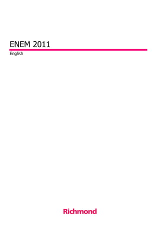 ENEM 2011
English
 