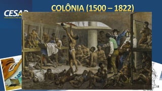 /vinistoria
Temas mais cobrados:
1. SOCIEDADES COLONIAIS (açucareira e mineira)
2. MISSÕES JESUÍTAS (origem e implicações)
3. CICLOS ECONÔMICOS (monocultura, latifúndio e mão de
obra escrava)
4. ADMINISTRAÇÃO (Pacto Colonial)
5. REVOLUÇÕES COLONIAIS (nativistas e separatistas)
 