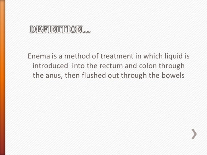 Enema