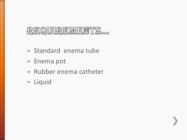 Enema