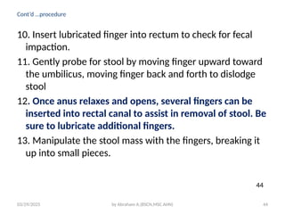 enema.pptx medical surgical for nursing students | PPTX