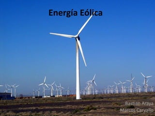 Energía Eólica  Bastián Araya Marcos Carvallo 
