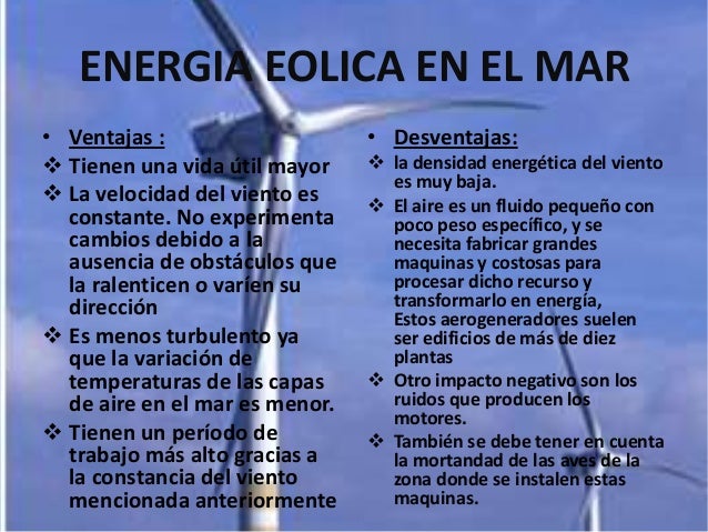 Ventajas Y Desventajas De Un Tren Energía eólica en el mar (1)