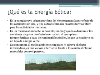 Energía Eólica