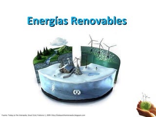 Energías Renovables Fuente: Today on the Interwebs, Smart Grid, Frebrero 1 , 2009. http://todayontheinterwebs.blogspot.com 