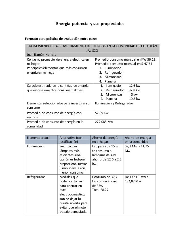 Energia Potencia Y Sus Propiedades