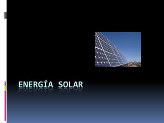 Energía solar  