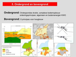 5. Ondergrond en bovengrond


Ondergrond: Ondergrondse drukte ,complexe bodemopbouw
              ordeningsprincipes: algemeen en bodemenergie/ KWO

Bovengrond: 6 principes voor hoogbouw
 