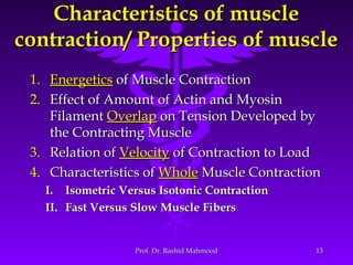 Energetics of muscle contraction | PPT