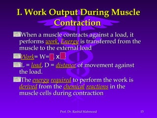 Energetics of muscle contraction | PPT