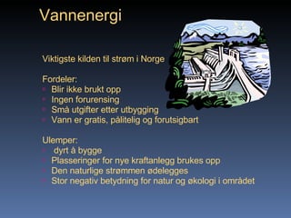 Energi Og Energiproduksjon Powerpoint | PPT