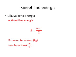 Kineetiline energia 