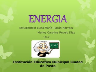 Estudiantes: Luisa María Tulcán Narváez
Marloy Carolina Revelo Díaz
10-2
Institución Educativa Municipal Ciudad
de Pasto
 