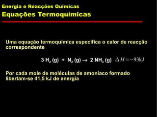 Energia e Reaccoes Quimicas