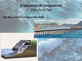 Dispositivos de Galgamento 
Estrutura Fixa 
Sea Wave Slot-Cone Generator (SSG) 
 