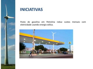O HSBC inaugurou em 2011 no Maranhão um projeto-piloto de uma
agência com aerogerador com capacidade de gerar 800 kWh por
...