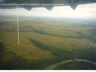 La serranía de los Llanos Orientales no es apta para la agricultura 