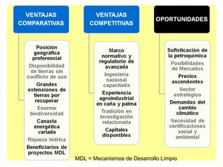 MDL = Mecanismos de Desarrollo Limpio 