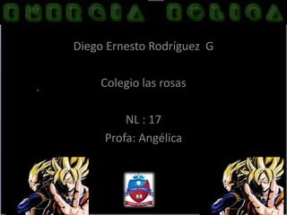 Diego Ernesto Rodríguez G
Colegio las rosas
NL : 17
Profa: Angélica
 