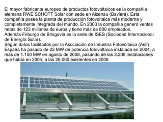 Energia fotovoltaica laura y maria jose 3º c