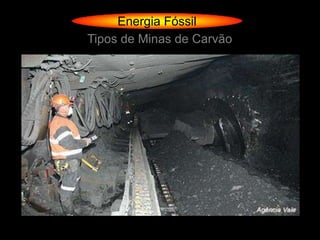 Energia Fóssil
Tipos de Minas de Carvão
 