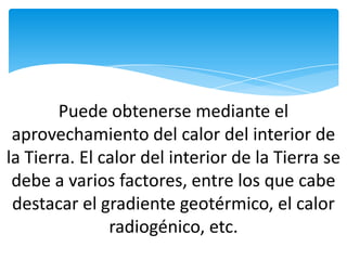 Energia geotermica | PPTX