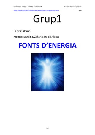 Fonts d'Energia - Grup1