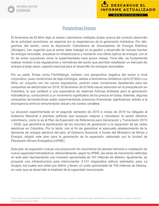 Informe Energía en Colombia 2016