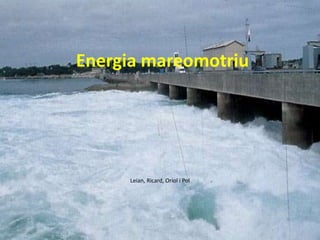 Energia mareomotriu
Leian, Ricard, Oriol i Pol
 