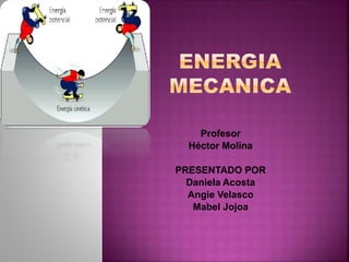 Profesor 
Héctor Molina 
PRESENTADO POR 
Daniela Acosta 
Angie Velasco 
Mabel Jojoa 
 