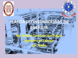 PLANTAS CONSUMIDORAS DE
ENERGIA
Mg. Robert Guevara Chinchayán
Ingeniero en Energía
CIP 72486

 