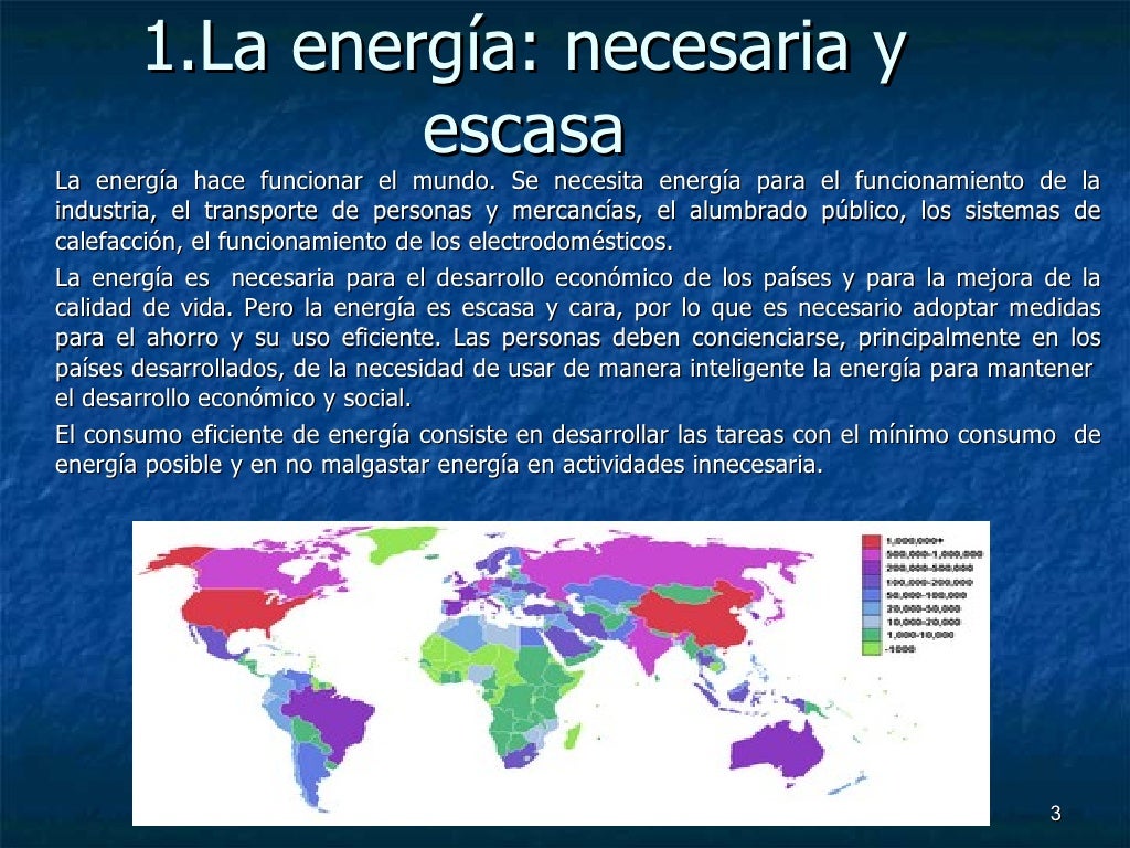 La energía y el problema energético