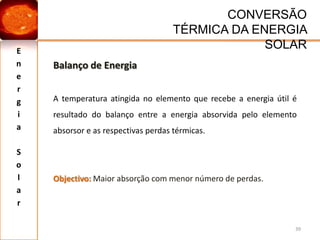 Energia SolarNECESSIDADES ENERGÉTICAS22Consumo de Energia ao longo dos Tempos