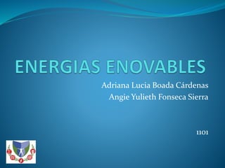 Adriana Lucia Boada Cárdenas
Angie Yulieth Fonseca Sierra
1101
 