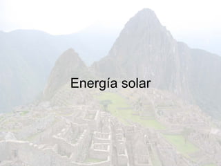 Energía solar 