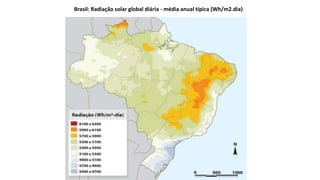 Brasil: Radiação solar global diária - média anual típica (Wh/m2.dia)
 